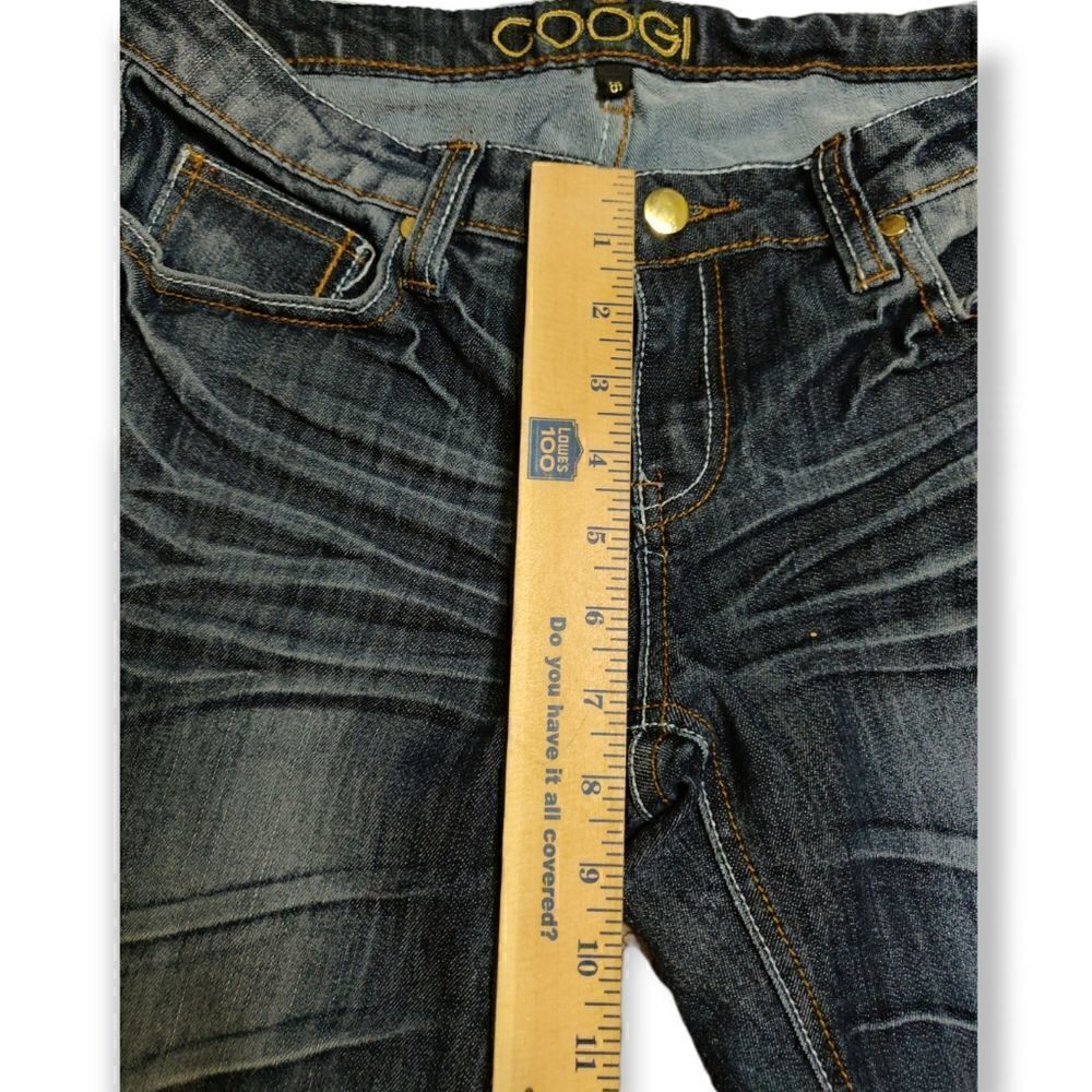 💥 COOGI AUSTRALIA DISTRESSED BLUE JEANS DENIM SHORTS SIZE 5/6 - Picture 5 of 9